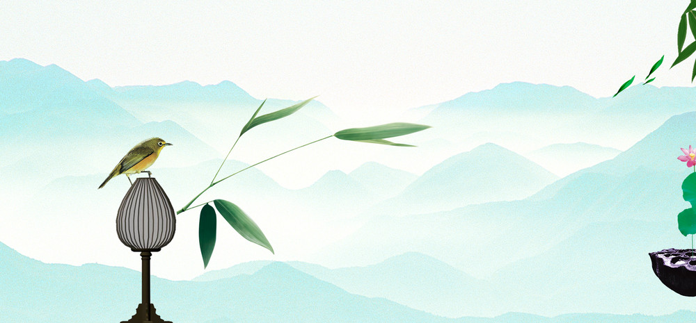 复古水墨背景背景