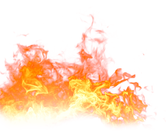 黄红色渐变火焰png