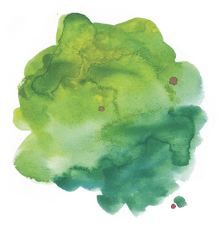 绿色水墨渐变晕染png