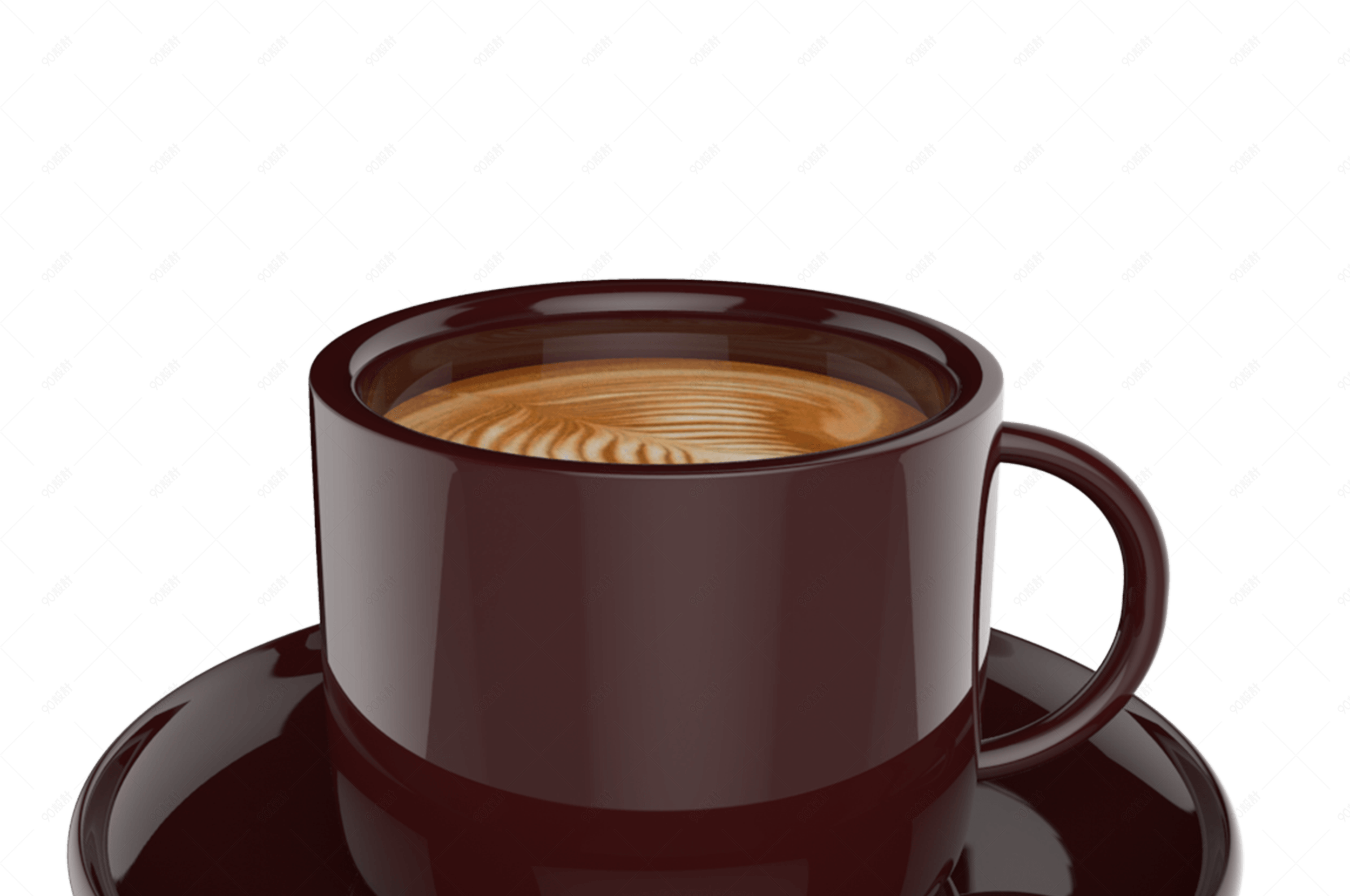陶瓷咖啡杯免抠素材图案