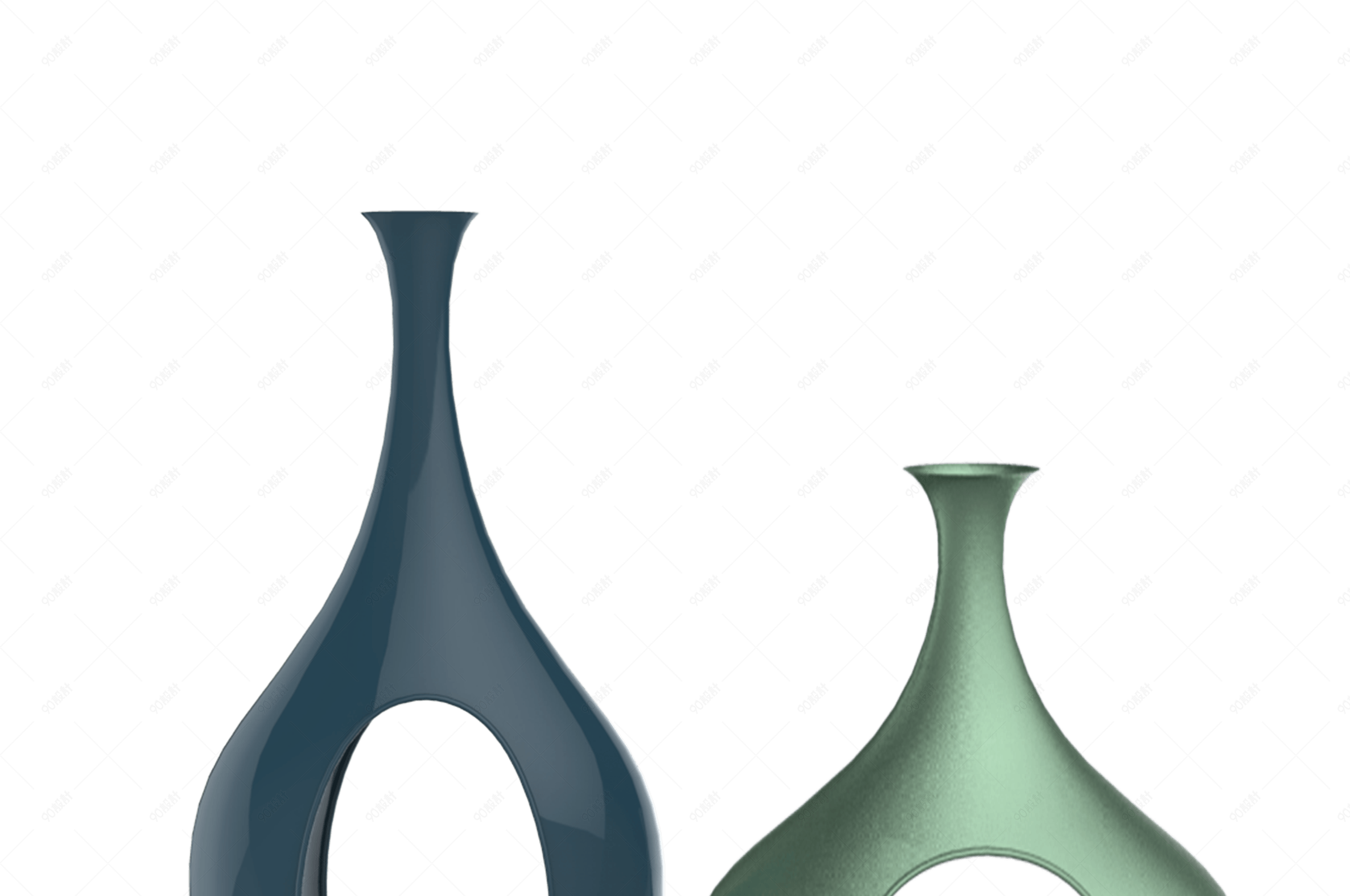 仿真陶瓷花瓶摆件免抠素材