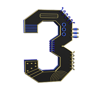 立体数字3图片大全 立体数字3图片素材 Png免费下载 90设计网