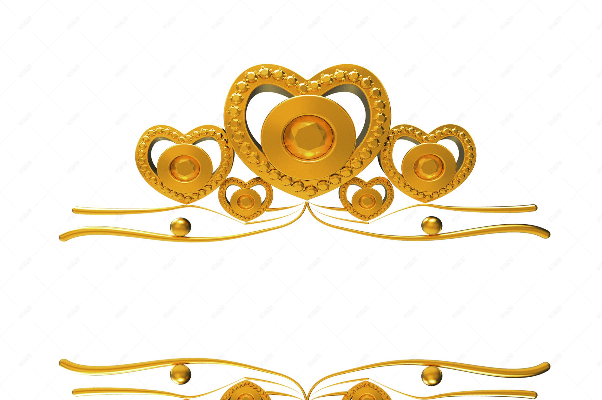 金色皇冠装饰双十一免抠素材