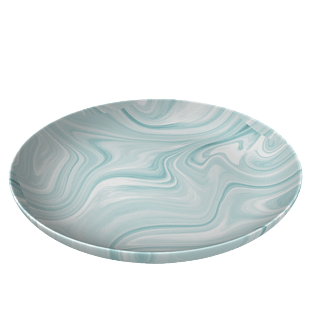 仿真大理石纹盘子免抠素材