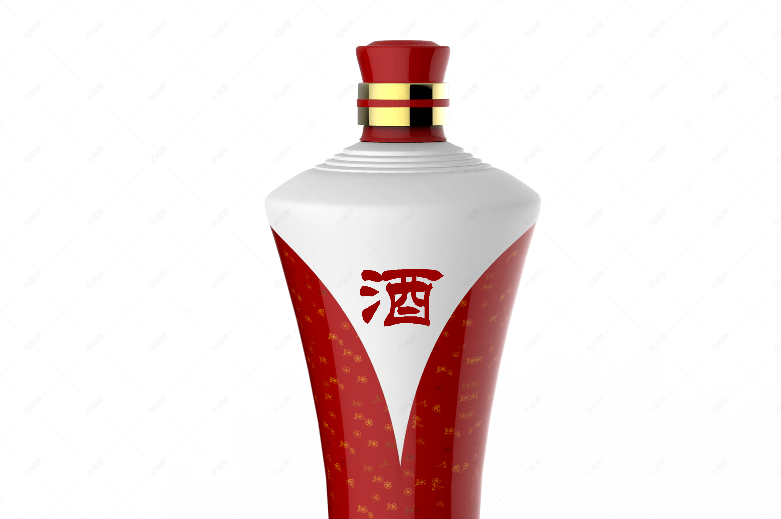 仿真白酒酒瓶免抠素材