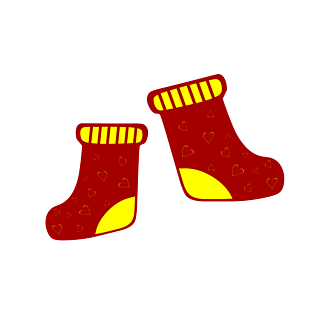 卡通圣诞袜图片大全