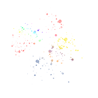 五彩斑斓的彩色斑点装饰底纹斑点