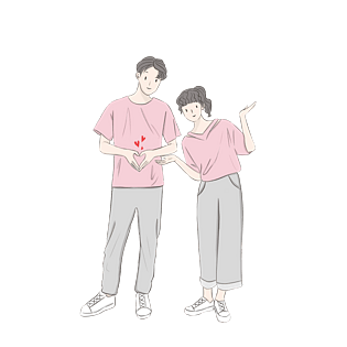 手绘卡通情侣图片大全