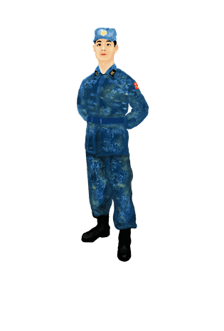 手绘军人图片大全