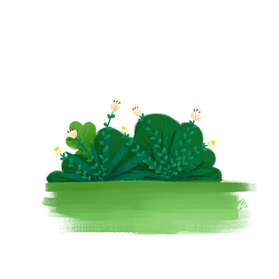 卡通花草地图片大全