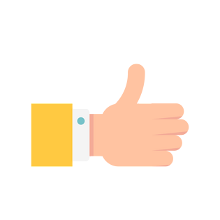 点赞喜欢手势矢量元素图标免抠