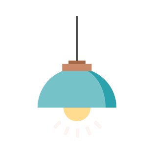 吊灯灯电灯家具矢量元素图标免抠