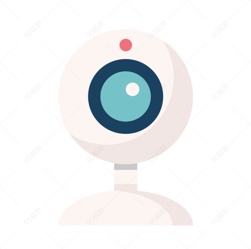 探头监控视频监控摄像头矢量元素图标免抠