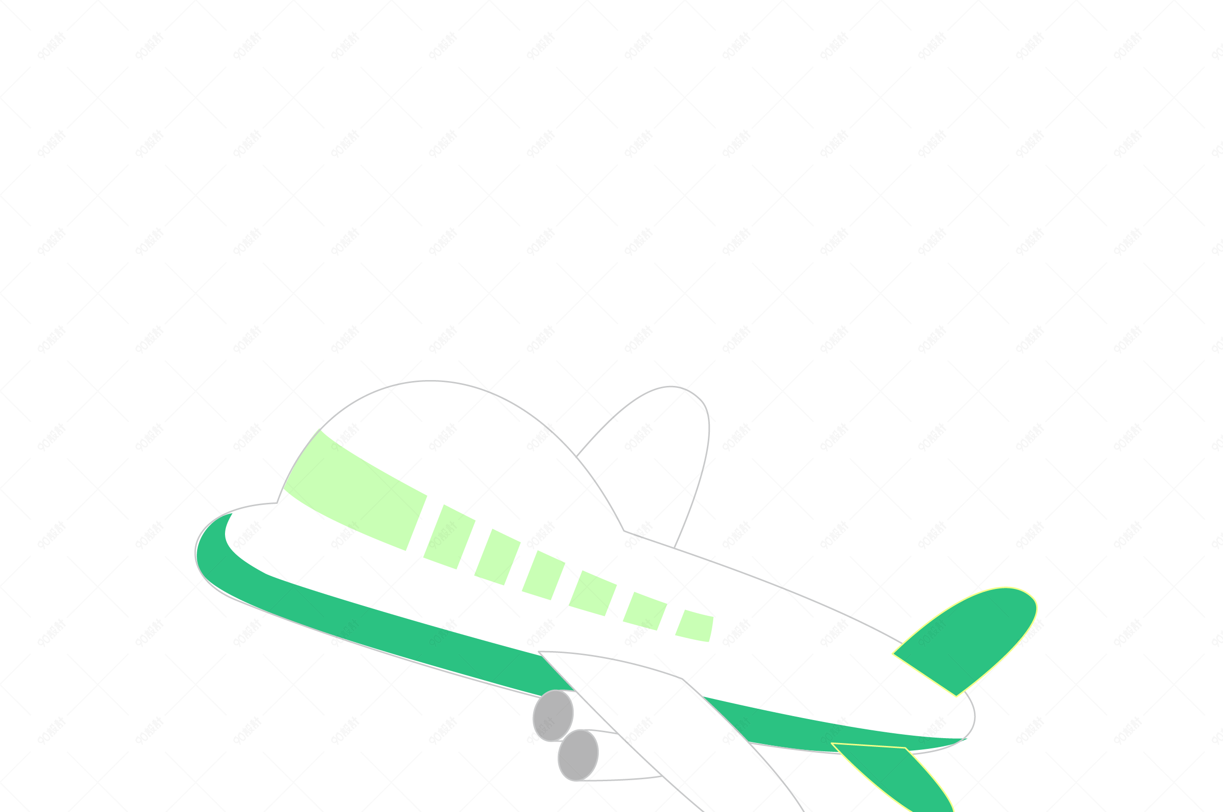 飞机航空航班飞行卡通