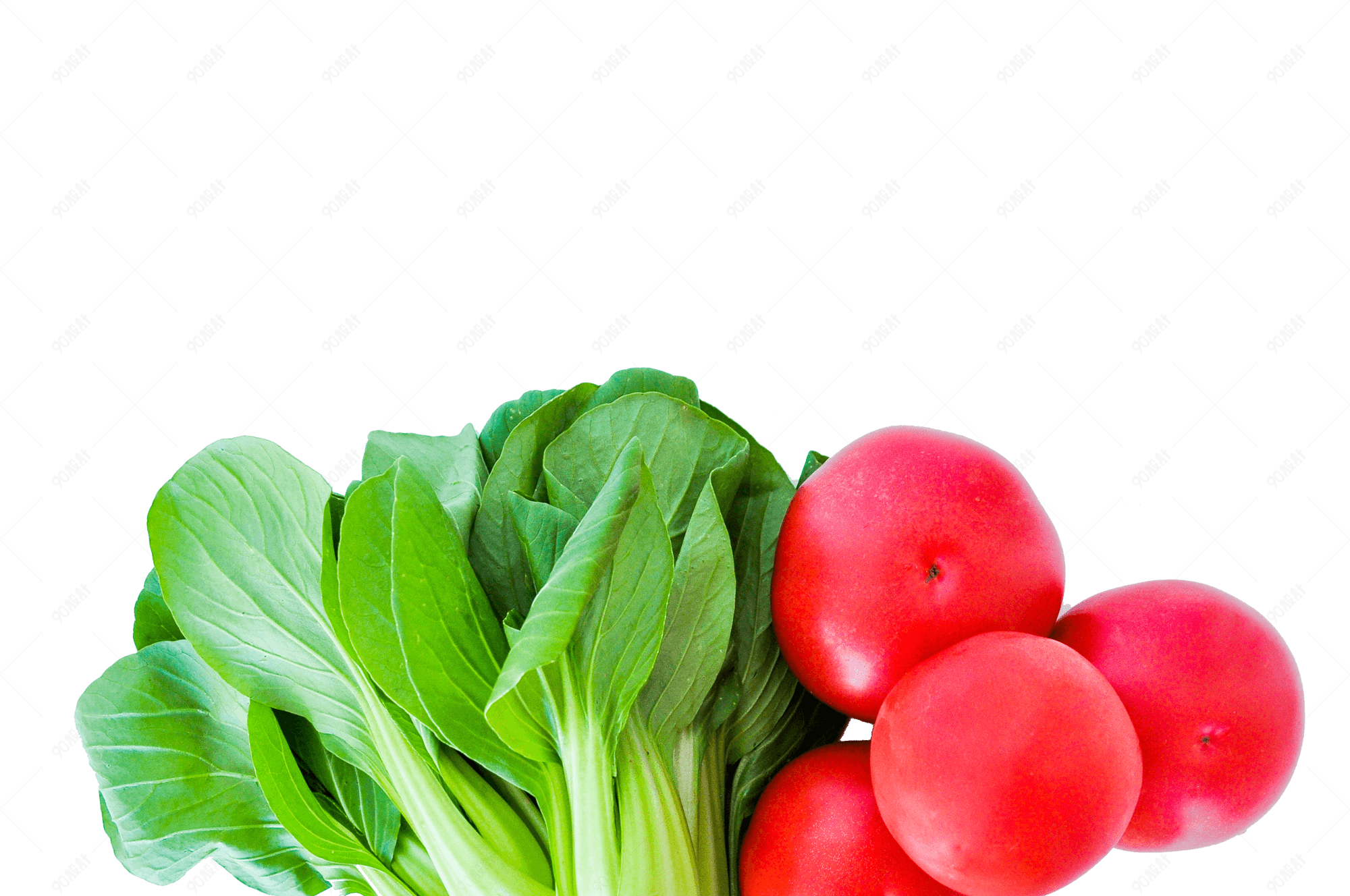 蔬菜油菜西红柿高清蔬菜组合实物摄影