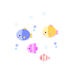 七彩泡泡鱼游泳动物海鲜