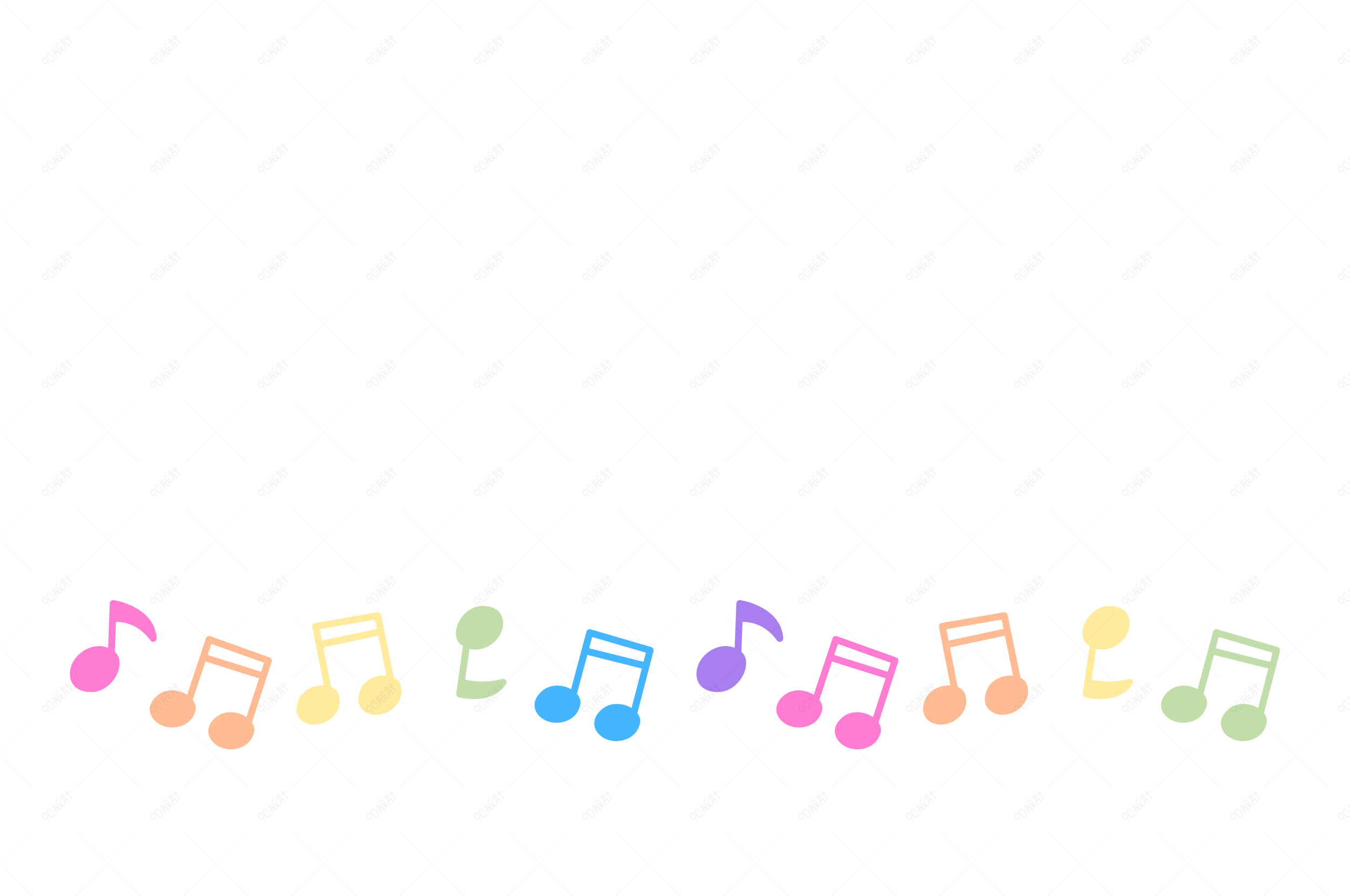 边框音乐歌曲乐符符号装饰