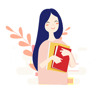 老师埋头辛勤工作插画pngpsd2000*2000纯色唯美卡通形象教师节元素