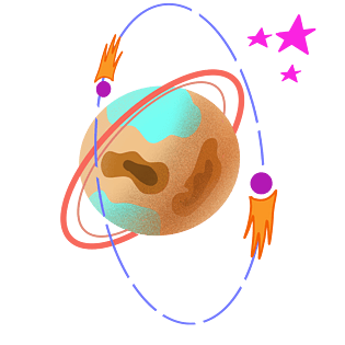 星球创意装饰元素设计