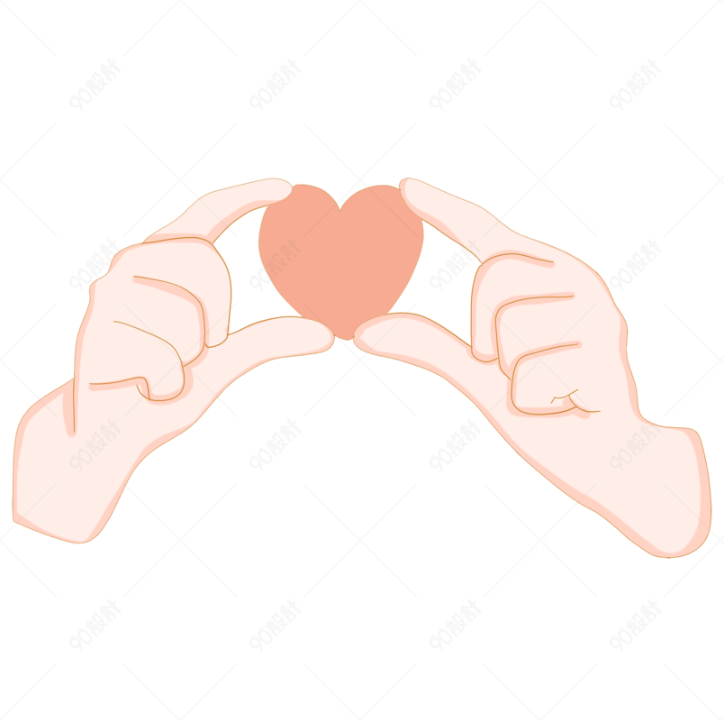 七夕告白比心手势图片