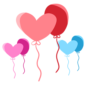 七夕彩色告白气球图片