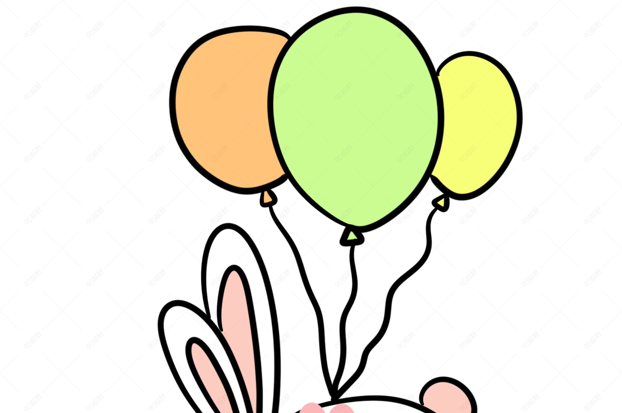 可爱萌兔异想天开表情包