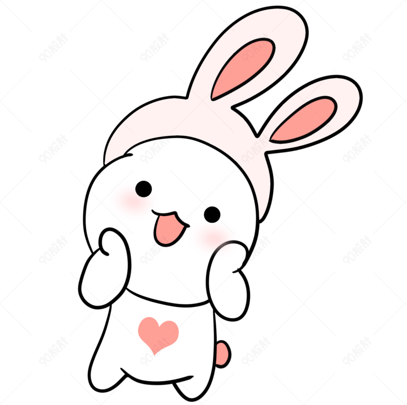 卡通萌兔卖萌表情包图片