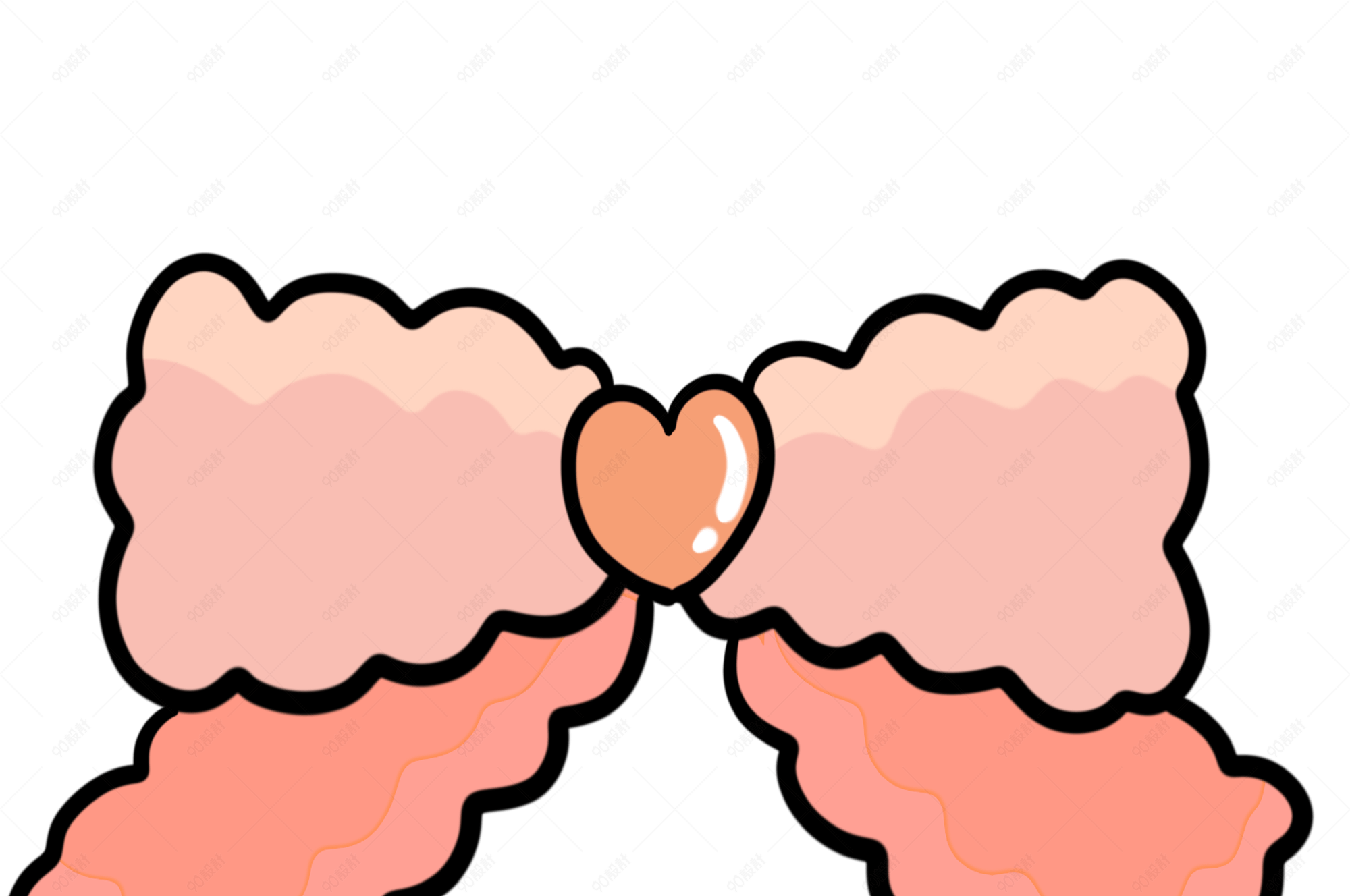 卡通可爱装饰蝴蝶结图片