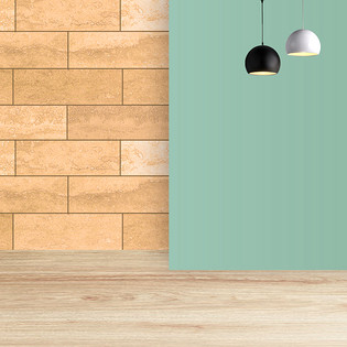 绿色清新简约空间感家居日用百货主图背景