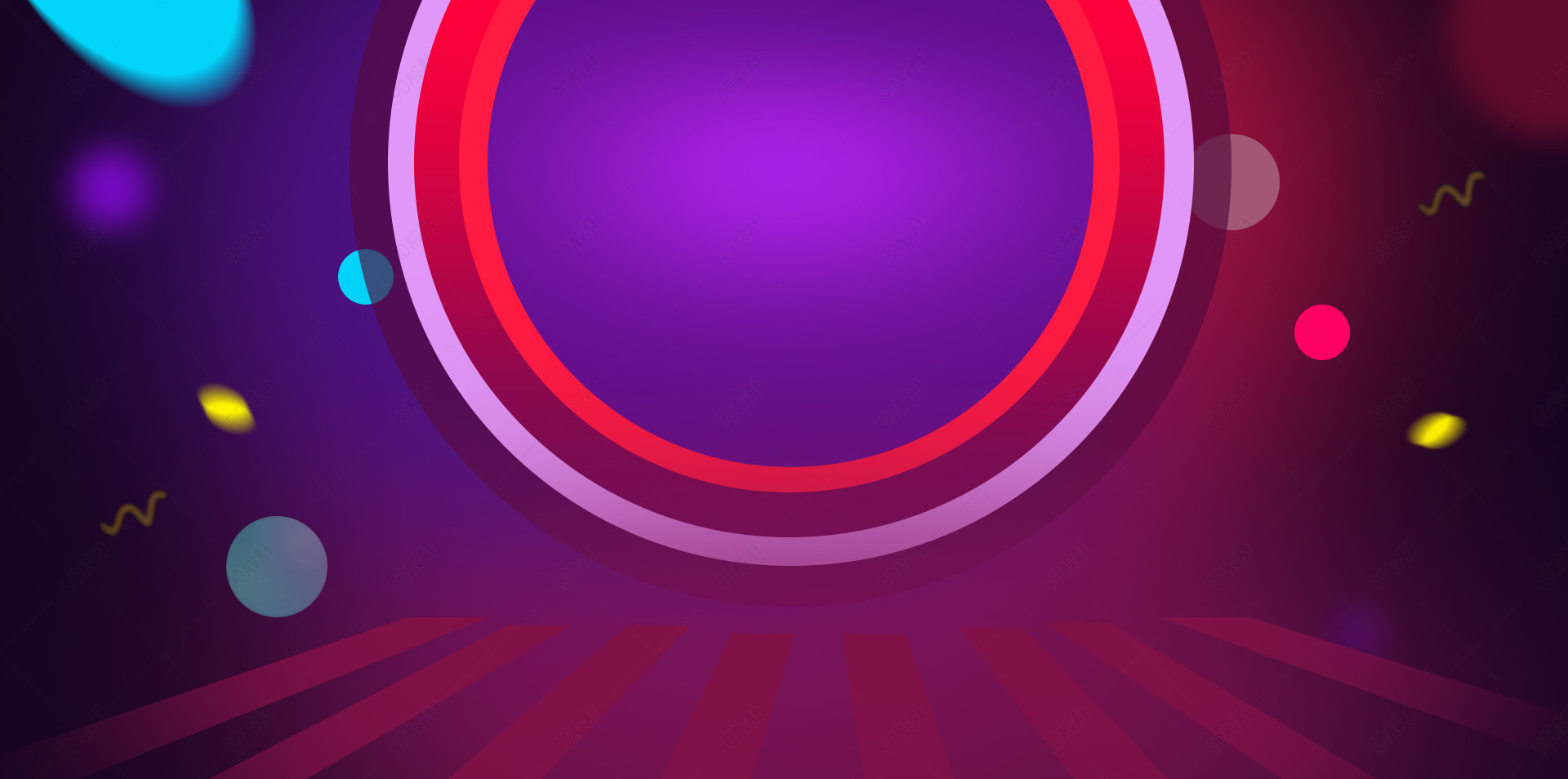 紫色渐变几何促销数码家电活动海报背景