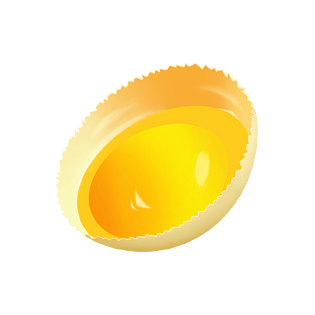 带蛋液蛋壳写实风插画