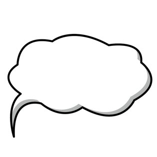 简约云气泡元素简洁清新可爱