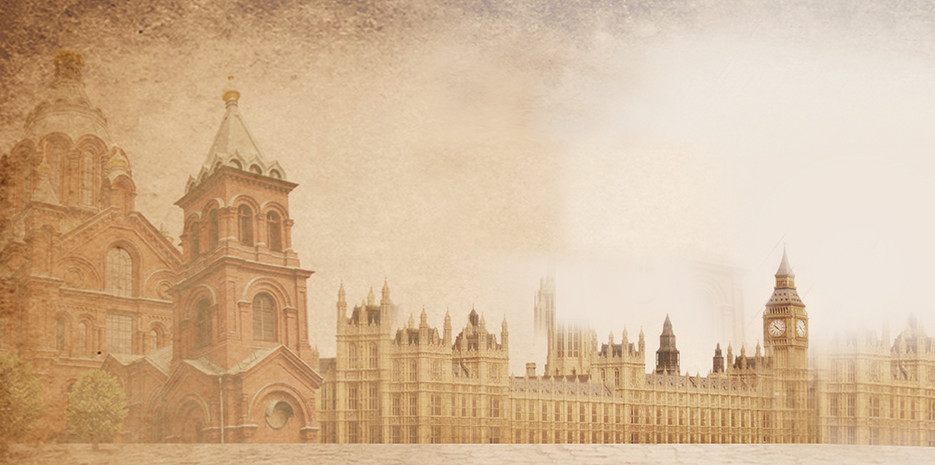 欧式复古风房地产红酒箱包海报背景