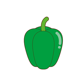 *2000简约蔬菜青椒食物瓜果矢量免扣元素青椒青椒火锅青椒卡通蔬菜