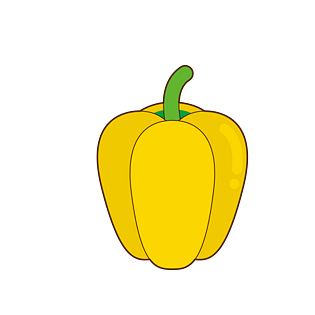 可爱小清新水果蔬菜彩椒免扣元素