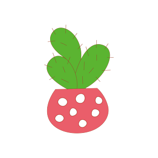 可爱小清新植物扁平仙人掌免扣元素