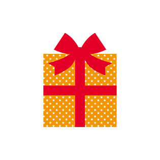 圣诞节卡通手绘风格礼物png装饰