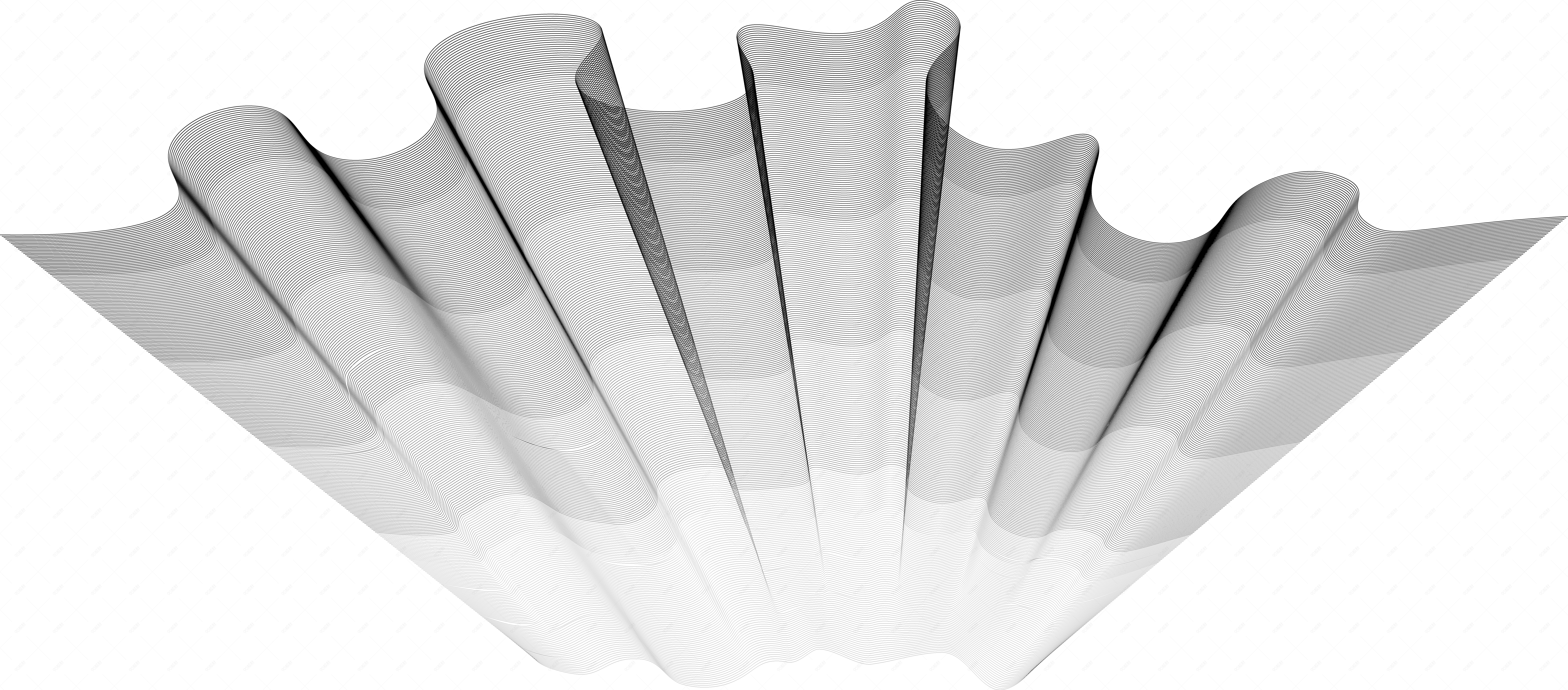 三维线条 png 科技感效果线