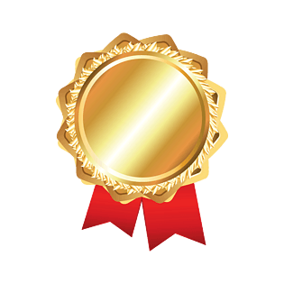 金色勋章徽章奖牌奖章标签png