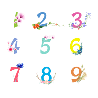 数字组合0-9红底金色纹理立体效果艺术字pngpsd2000*20000-9阿拉伯