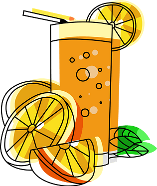卡通橙汁图片大全