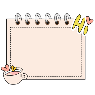便签日历手绘边框元素pngpsd2000*2000夏季冰淇淋可爱表情系列pngpsd