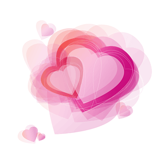 粉色梦幻心形pngpsd2000*2000卡通手绘爱心灯pngpngpsd2000*2000情人