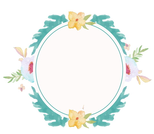 手绘小花朵装饰边框