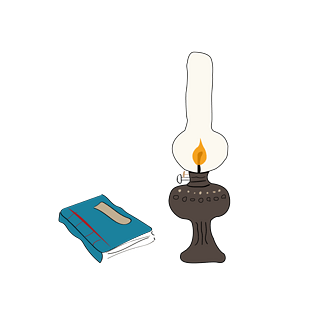 卡通手绘煤油灯秘籍