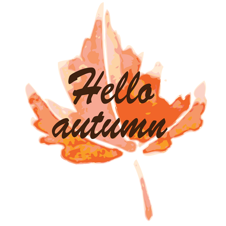 矢量图手绘唯美水彩枫叶