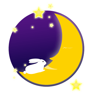 简约圆形月兔pngpsd2000*2000月亮中秋节 月兔 捣药pngpsd2000*2000