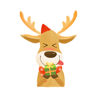 Q版圣诞小鹿图片