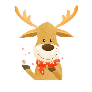 可爱圣诞麋鹿
