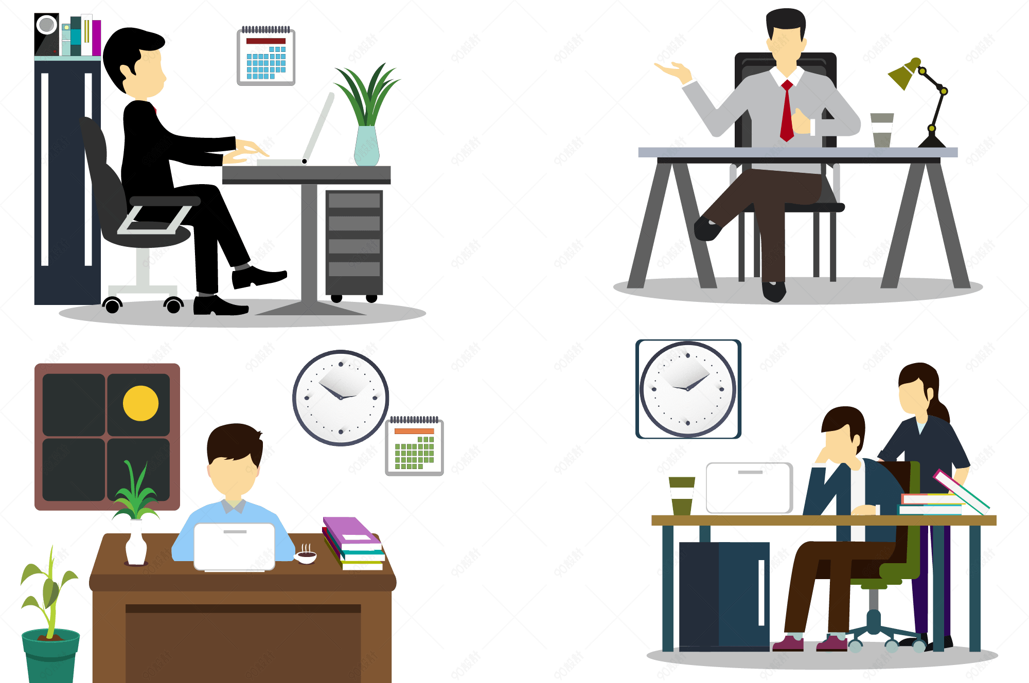 元素 类目:                                             卡通手绘